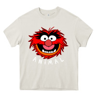Cream Muppets Animal Heavy Core Tee - SnappyArt