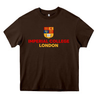 Chocolate Brown imperial college london Heavy Core Tee - SnappyArt