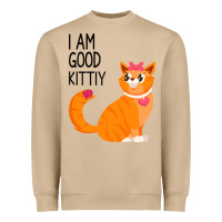Mushroom I Am Good Kittiy Heavyweight Sweatshirt - Bettercallsaul