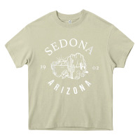 Mossy womens sedona arizona t shirt sedona az vintage arizona vacation v nec Heavy Core Tee - SnappyArt