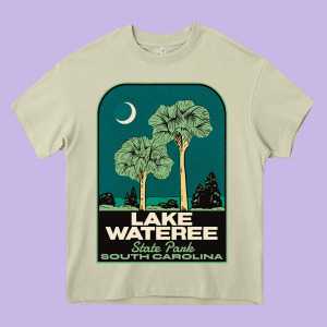 Trending Lake Wateree State Park Sc Vintage Travel Heavy Core Tee Designed By Snappyart