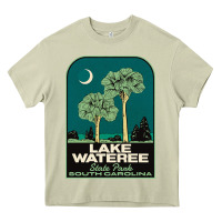 Mossy Trending Lake Wateree State Park Sc Vintage Travel Heavy Core Tee - SnappyArt