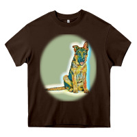 Chocolate Brown German Shepherd isolated on whot. Heavy Core Tee - SnappyArt