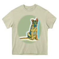 Mossy German Shepherd isolated on whot. Heavy Core Tee - SnappyArt