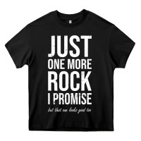Black Rockhounds gear gift Just one more rock funny rockhounding Heavy Core Tee - SnappyArt