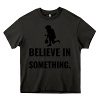 Asphalt Colin Kaepernick Believe In Something Heavy Core Tee - SnappyArt