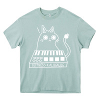 Arona The KIFFNESS X ALUGALUG white cat Classic Heavy Core Tee - SnappyArt