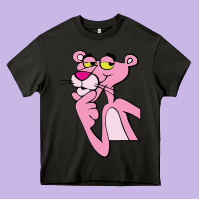 Pink Panther Heavy Core Tee Designed By Snappyart