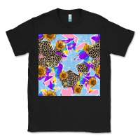 Black stars and sunflowers seamless pattern Classic Tee - FaDigitalArtStudio