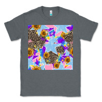 Charcoal Heather stars and sunflowers seamless pattern Classic Tee - FaDigitalArtStudio