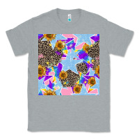 Heather Grey stars and sunflowers seamless pattern Classic Tee - FaDigitalArtStudio