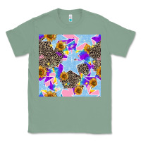 Sage stars and sunflowers seamless pattern Classic Tee - FaDigitalArtStudio
