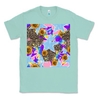 Seafoam stars and sunflowers seamless pattern Classic Tee - FaDigitalArtStudio