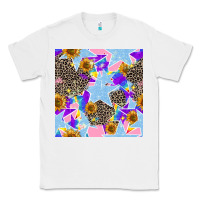 White stars and sunflowers seamless pattern Classic Tee - FaDigitalArtStudio