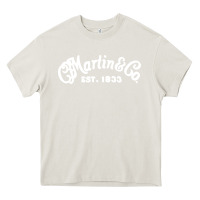 Cream martin est 1983 Heavy Core Tee - SnappyArt