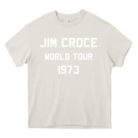 Cream Jim Croce World Tour 1973 Heavy Core Tee - SnappyArt