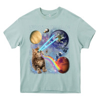 Arona Fluffy Kitten Shoot Laser Rainbow Space Galaxy, Cat Gifts Heavy Core Tee - SnappyArt