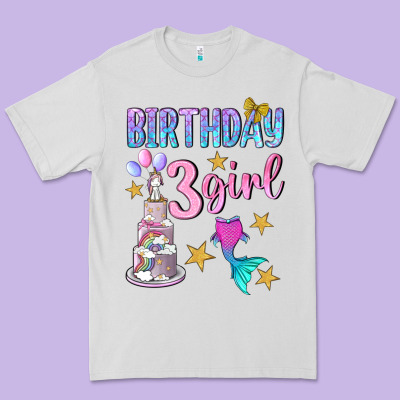 Birthday Girl 3 Premium Tee Designed By Bundleandbundleshop