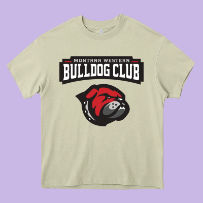 U Of Montana Western (umw) Heavy Core Tee Designed By Floraart