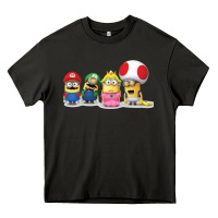 Asphalt Super Minion Bros Heavy Core Tee - FloraArt