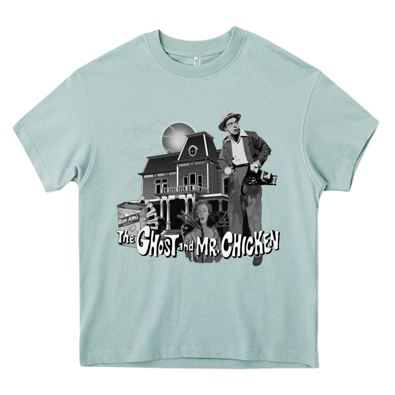 The Ghost And Mr Chicken Green Heavy Core Tee by FloraArt | Teevron
