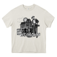 Cream the ghost and mr chicken green Heavy Core Tee - FloraArt
