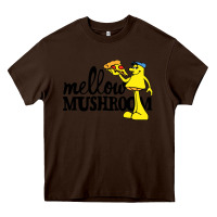 Chocolate Brown mellow mushroom restaurant Heavy Core Tee - FloraArt