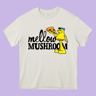 Mellow Mushroom Restaurant Heavy Core Tee Designed By Floraart