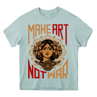 Arona make art not war symbol Heavy Core Tee - FloraArt
