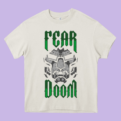 Fear Doom Heavy Core Tee Designed By Floraart