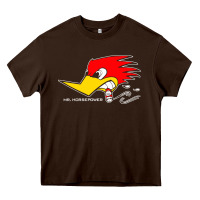 Chocolate Brown mr horsepower clay smith cams cigar smoking woodpecker shirt for man f Heavy Core Tee - FloraArt