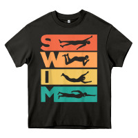 Retro Vintage Swimming Gift For Swimmers T Shirt Heavy Core Tee | Teevron