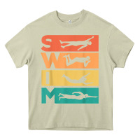 Mossy retro vintage swimming gift for swimmers t shirt Heavy Core Tee - FloraArt