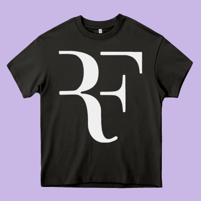 Roger Federer Heavy Core Tee Designed By Floraart