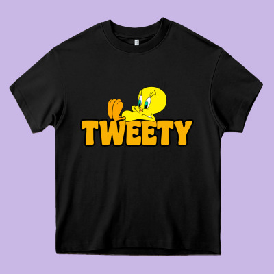 Tweety Heavy Core Tee Designed By Floraart