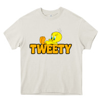 Cream tweety Heavy Core Tee - FloraArt