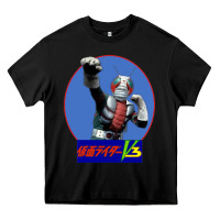 Black KAMEN RIDER V3 PUNCH Heavy Core Tee - FloraArt
