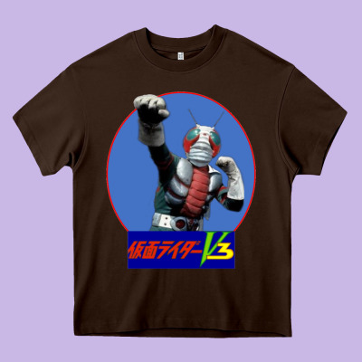 Kamen Rider V3 Punch Heavy Core Tee Designed By Floraart