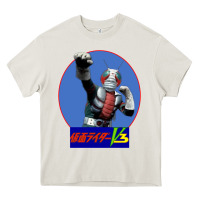 Cream KAMEN RIDER V3 PUNCH Heavy Core Tee - FloraArt