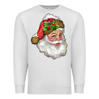 Oatmeal Heather santa with snow Premium Sweatshirt - RanaPortraitStore