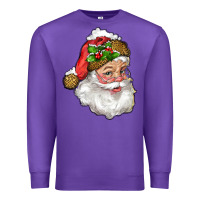 Purple santa with snow Premium Sweatshirt - RanaPortraitStore