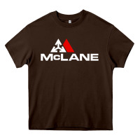 Chocolate Brown cool mclane design Heavy Core Tee - FloraArt
