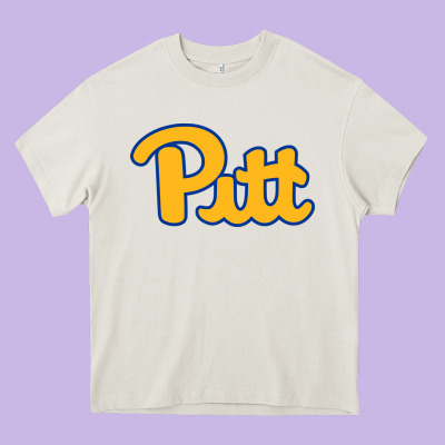 Pitt Panthers Heavy Core Tee Designed By Floraart