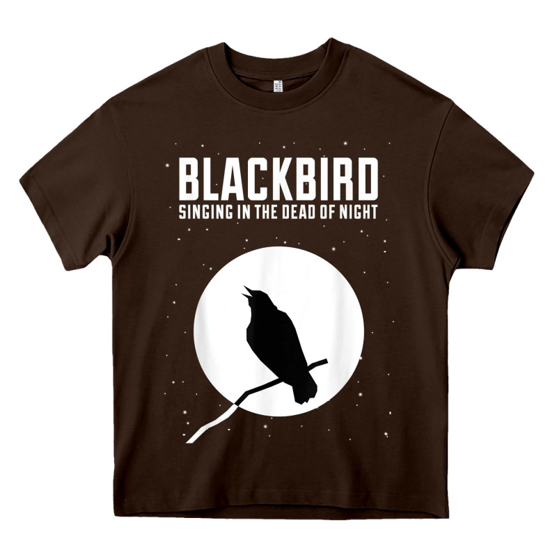 Blackbird Singing In The Dead Of Night T Shirt Heavy Core Tee by FloraArt | Teevron
