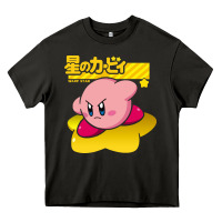 Asphalt kirby men's pink Heavy Core Tee - FloraArt
