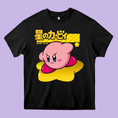 Kirby Men's Pink Heavy Core Tee Designed By Floraart