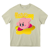 Mossy kirby men's pink Heavy Core Tee - FloraArt