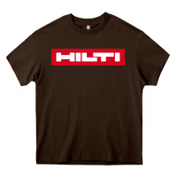 Chocolate Brown hilti Heavy Core Tee - FloraArt