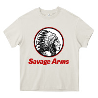 Cream Savage Arms Heavy Core Tee - FloraArt