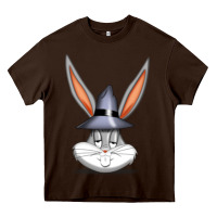 Chocolate Brown bugs bunny Heavy Core Tee - FloraArt
